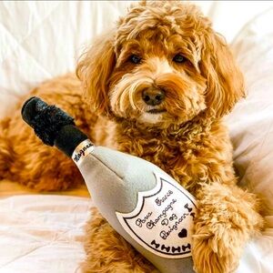 Haute Diggin Designs Luxury Plush Dog Perignonn large size new.